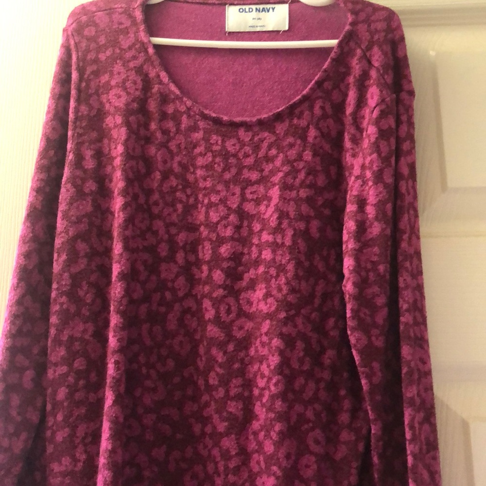 Old Navy Pink Leopard Print long sleeve